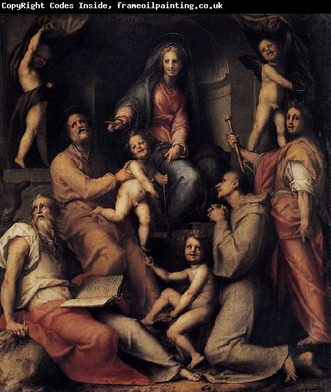 Jacopo Pontormo Madonna and Child with Saints